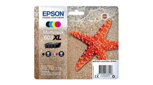 Genuine Epson High Capacity 4 Colour   603XL Ink Cartridge Multipack Epson OEM