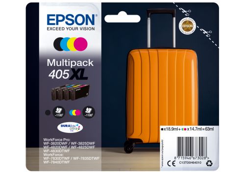 Genuine 405XL High Capacity 4 Colour Multipack Epson OEM