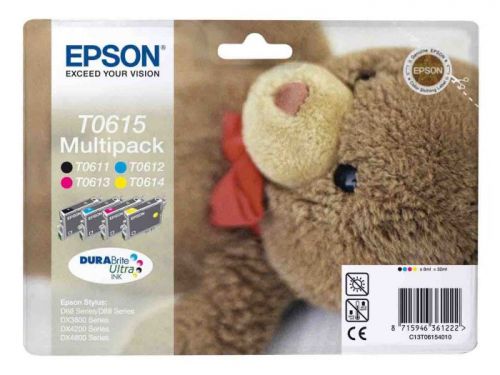 Genuine   T0615  Multi Pack Ink Cartridges Epson OEM