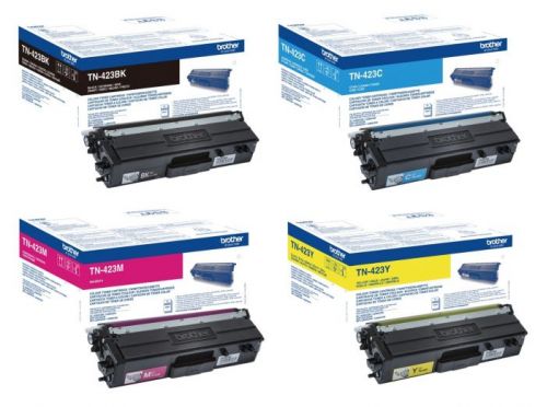 Genuine TN423 High Capacity Multipack Of all four colors Brother OEM
